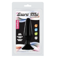LOVETOY LURE ME BLACK SILICONE BUTT PLUG - SMALL LOVETOY LURE ME BLACK SILICONE BUTT PLUG - SMALL